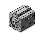 SMC VALVES NCQ8A150-150 Compact Cylinder, 1.5 Inch Size, Double Acting | AL9TQA