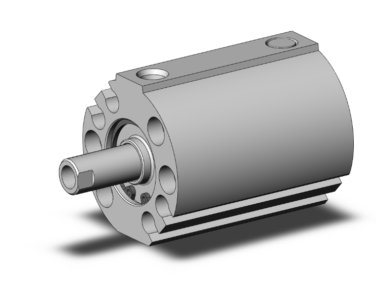 SMC VALVES NCQ8B056-037T Compact Cylinder, 9/16 Inch Size, Single Acting | AM2THC