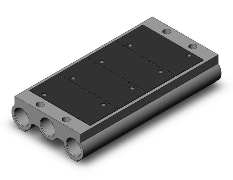 SMC VALVES NVV5F5-20-041-00T Valve Manifold, 3/8 Inch Base Mount | AL3RDQ