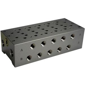 SMC VALVES NVV5Z5-21-051-00T Valve Manifold, 1/4 Inch Base Mount | AL3TGL