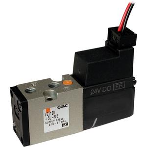 SMC VALVES VZ1120-5G-M5 Solenoid Valve, 4/5 Port Size | AL4DAQ