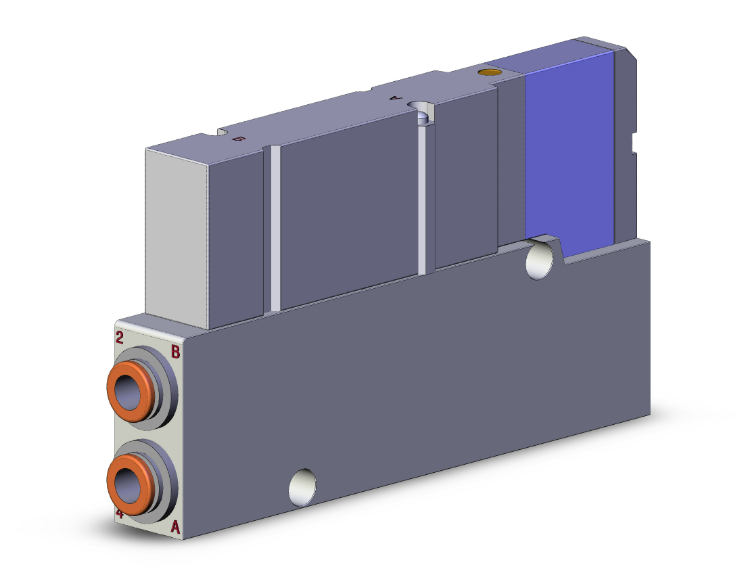 SMC VALVES SV2100-6FU-TS-N7 Solenoid Valve, 5 Port Size | AL9UUT