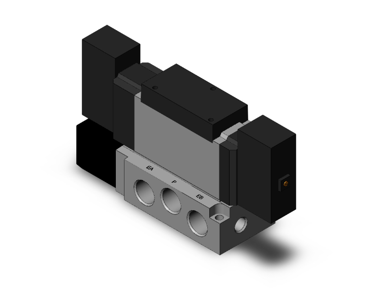 SMC VALVES VFS3300-3FZB-03T Valve Base Mount, 3/8 Size, 4/5 Port | AN8NDG