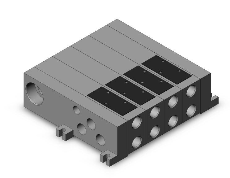 SMC VALVES VV5FS2-01T-041-02 Manifold Assembly, 4 Station | AL4BYT