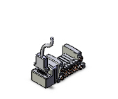 SMC VALVES VV5QC11-06N7FD3 Valve Manifold, 5 Inch Port Size | AM8ERN