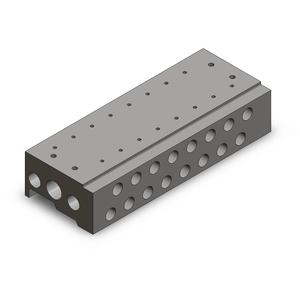 SMC VALVES VV5QZ15-05C0TC Valve Manifold, 5 Inch Port Size | AL4CHN