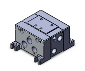 SMC VALVES VV711-03R-03B Valve Manifold, 3/8 Base Mount Size | AL4CKZ