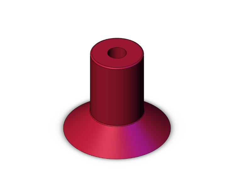 SMC VALVES ZP13UTU Vacuum Pad, Pad Size 10-25 | AP2QPG