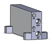 SMC VALVES ZZX104-B Vacuum Generator, 1/8 Inch Ported | AL3MJB