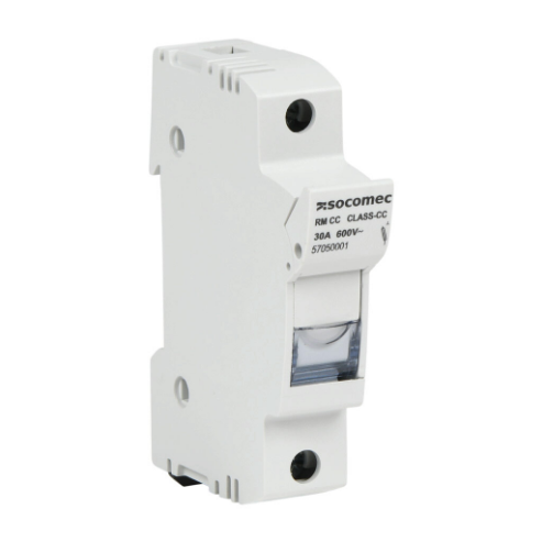 Modular Fuse Holder, 30A, 600 VAC, 1-Pole, 18-8 Awg Copper Only, Pressure Plate