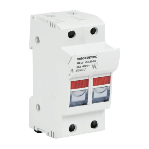 Modular Fuse Holder With Indicator, 30A, 600 VAC, 2-Pole, 18-8 Awg Copper Only