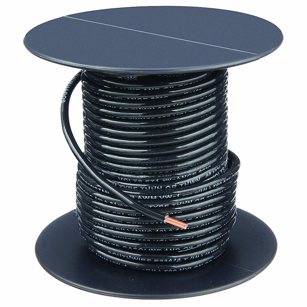 SOUTHWIRE COMPANY 11595608 Building Wire, 10 AWG Wire Size, 1 Conductors, 100 ft Length, Solid, Nylon, PVC | CP2DWK 4WYY8