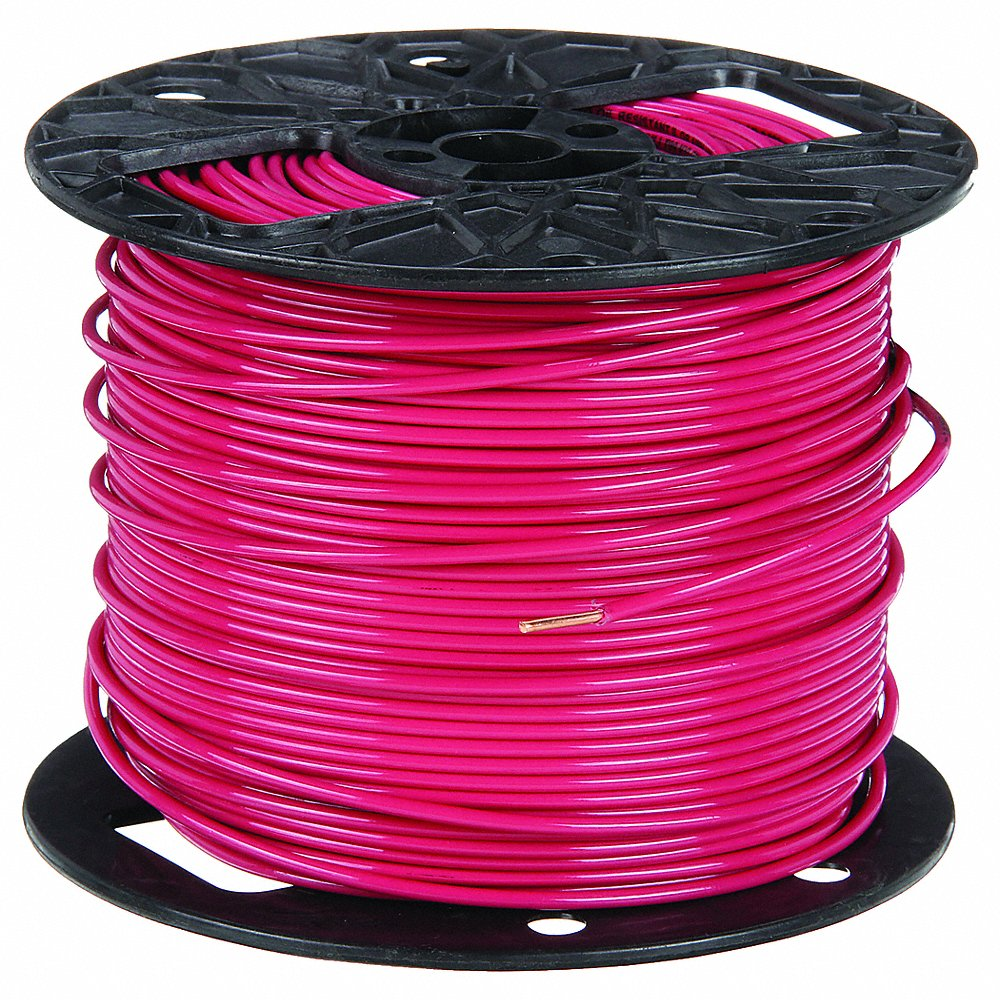 SOUTHWIRE COMPANY 11589905 Building Wire, 12 AWG Wire Size, 1 Conductors, 2, 500 ft Length, Solid, Nylon, PVC | CP2EDK 4WYX3