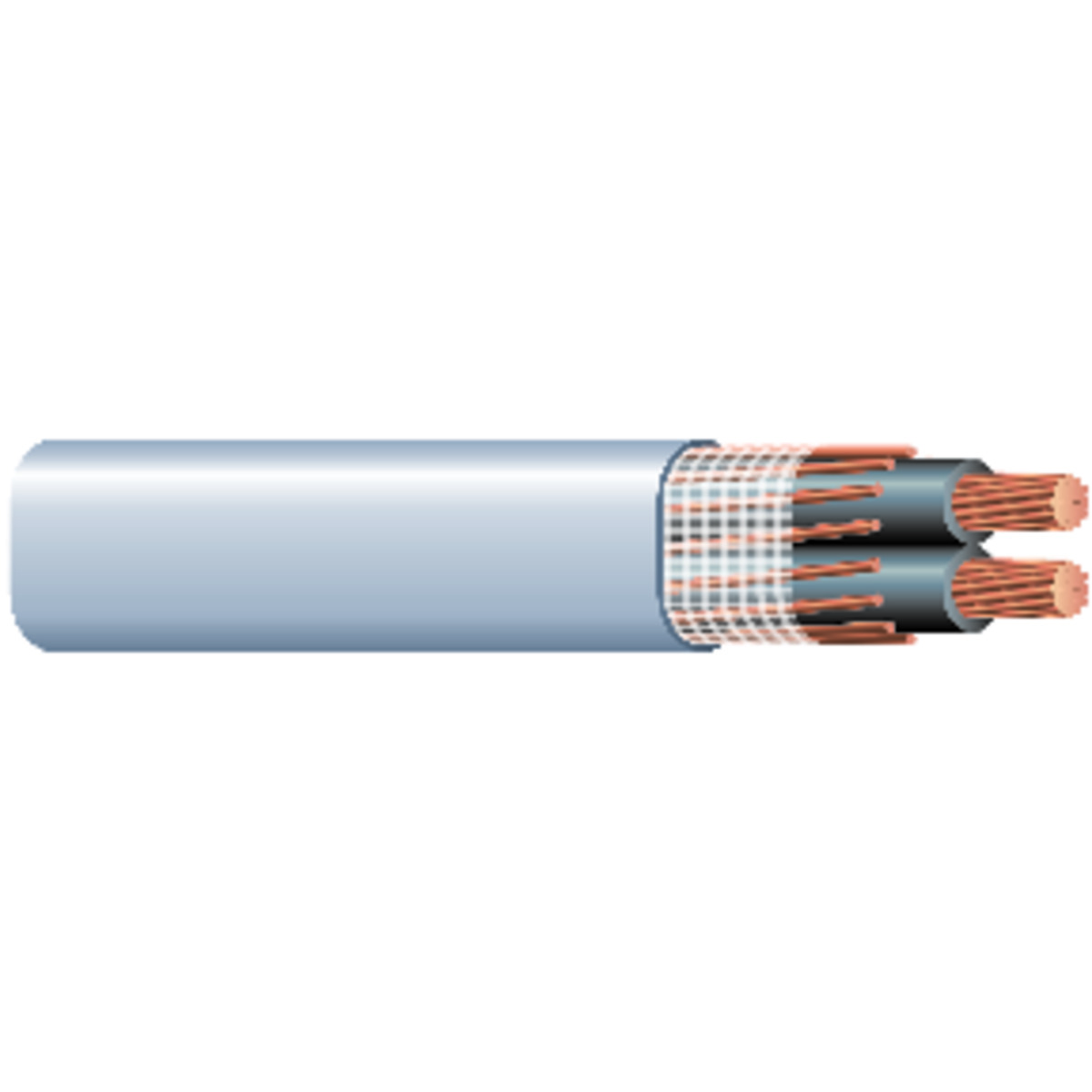 SOUTHWIRE COMPANY 13076501 Service Entrance Cable, 8 Strand, 2 Conductor, 600 V, 8 Awg, Copper | CG6EWK