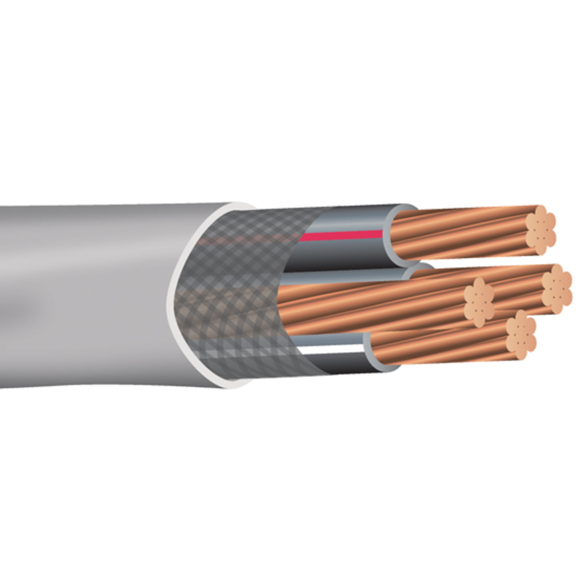 SOUTHWIRE COMPANY 26348301 Service Entrance Cable, 7 Strand, 3 Conductor, 600 V, Copper | CG6EVJ