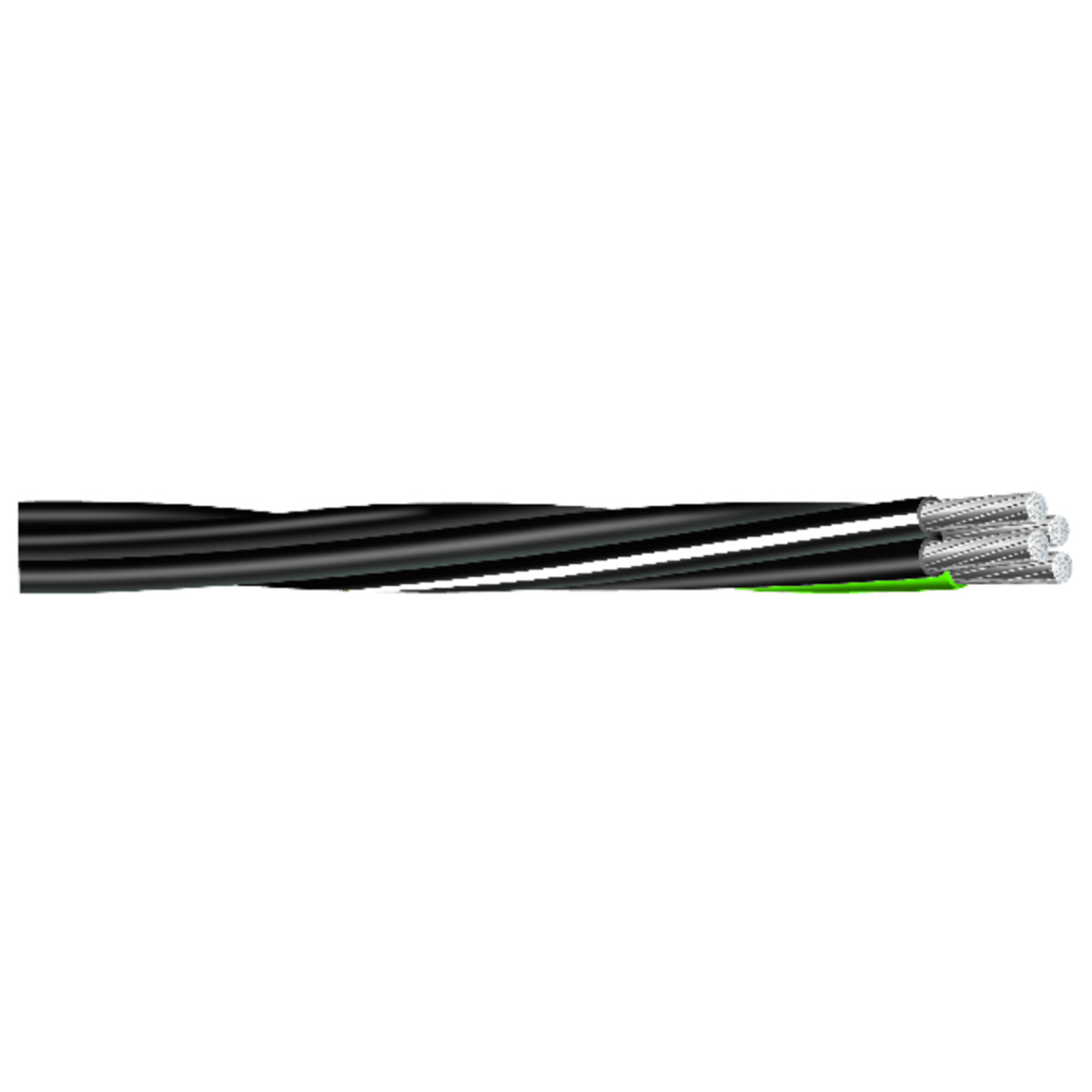 SOUTHWIRE COMPANY 30162201 Underground Service Entrance Cable, 12 Strand, 2 Conductor, 600 V, Aluminium | CG6EXM