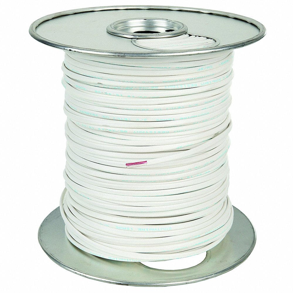 Thermostat Wire, 18 AWG Wire Size, 2 Conductors, 500 ft Length, Plenum