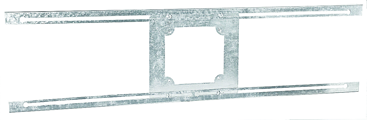 Ceiling Tile Bridge Locking Box Slider Bracket, 24 Inch, with 4 Inch Square Tabs