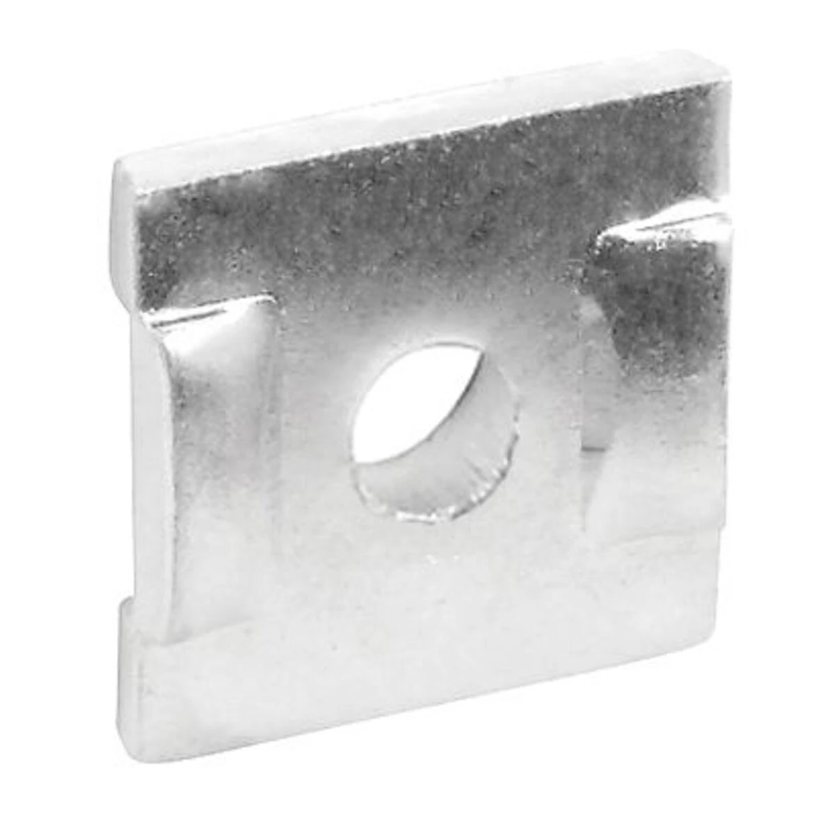 SOUTHWIRE COMPANY SFF21 1-5/8 Inch Notched Square Strut Washer, for 3/8 Inch bolt, Zinc Plated Steel | CY6YNT