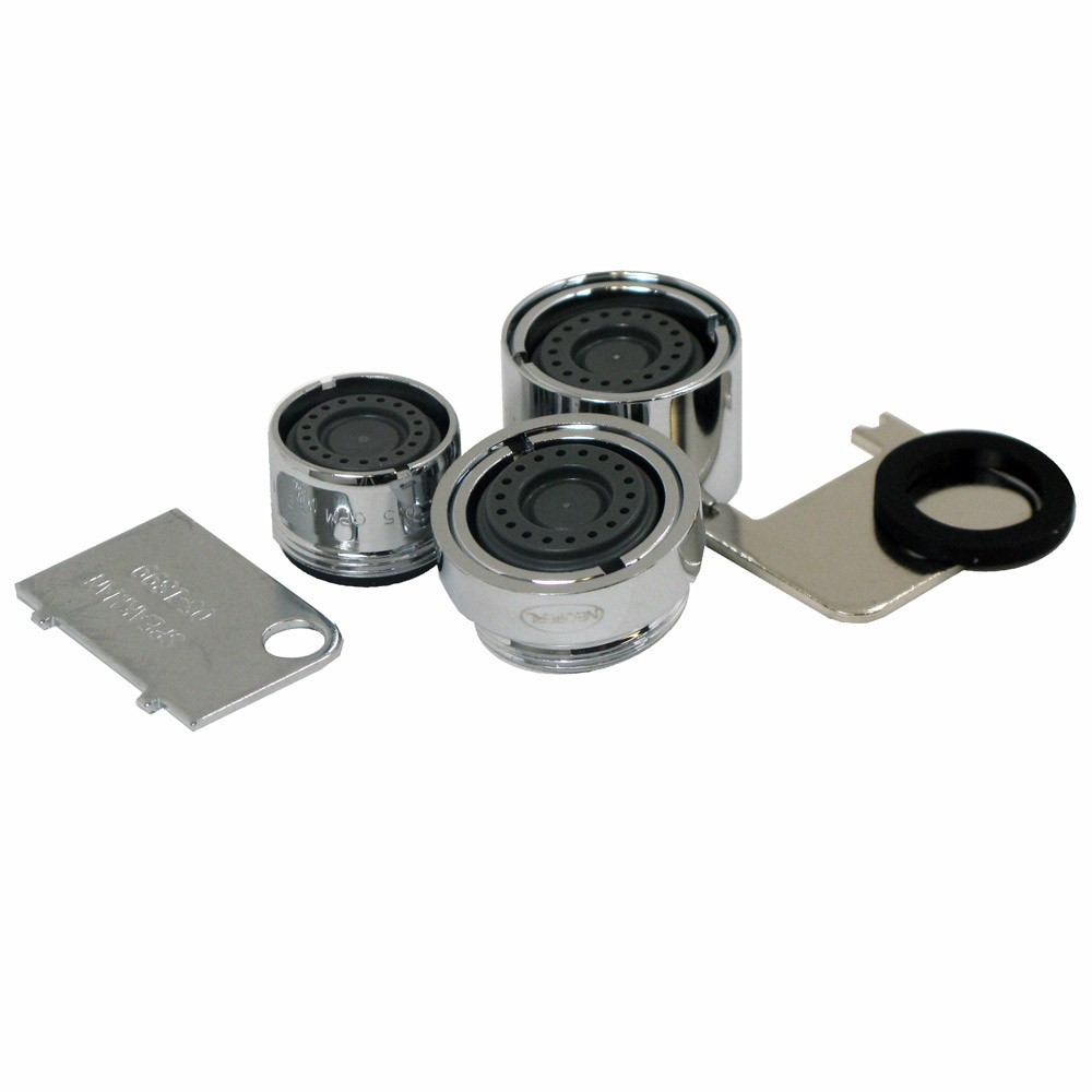 Universal Aerator Assortment, 15/16 Inch-28 Inch Thread Size, 0.5 GPM