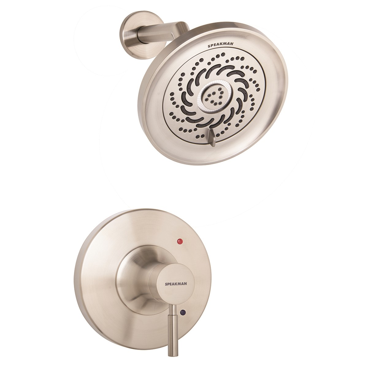 SPEAKMAN SLV-1010-UNI-BN-E2 Universal Shower Combination, Brushed Nickel Finish, 2.0 Gpm | DZ2KJP