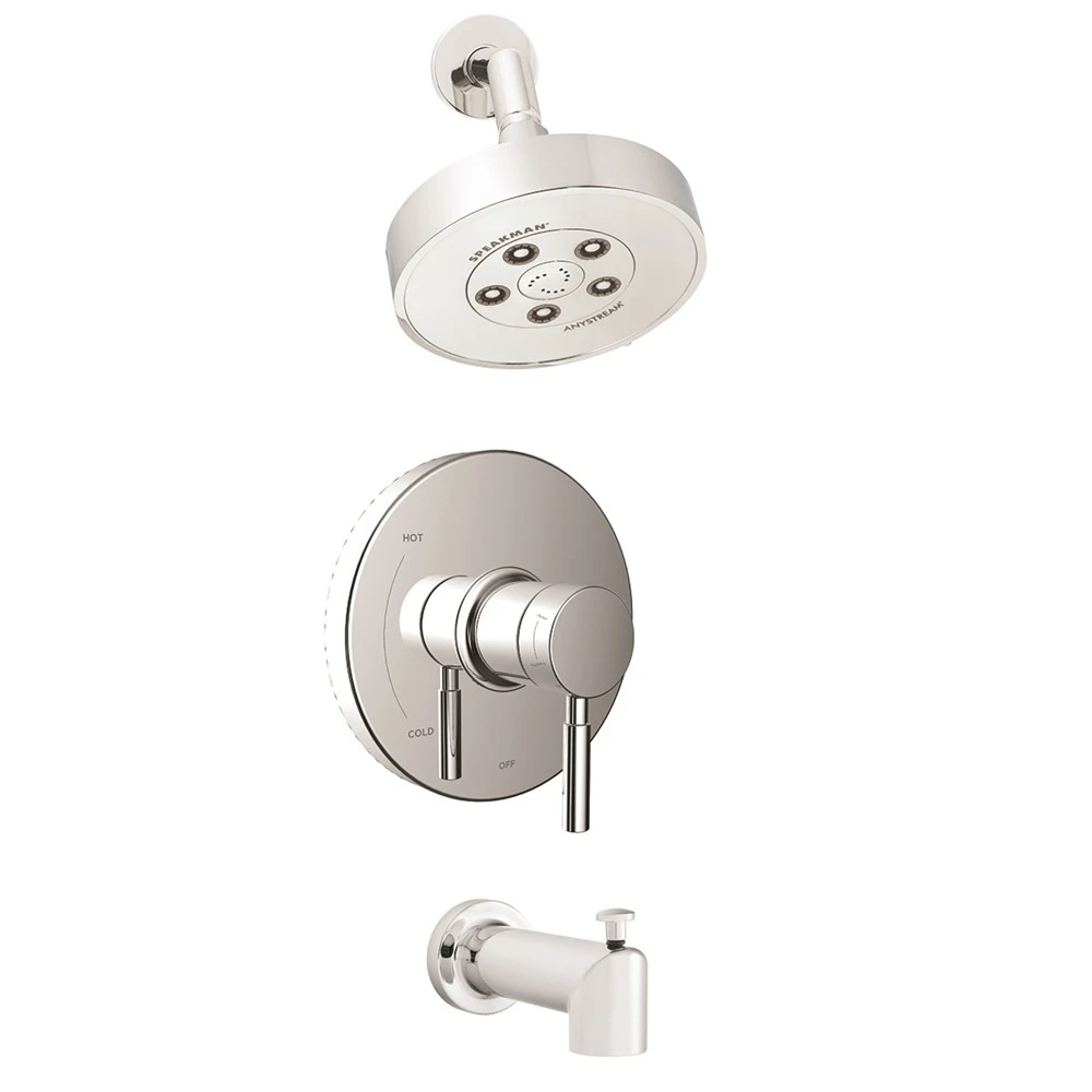 SPEAKMAN SLV-1030-E2 Trim, Shower And Tub Combination, Polished Chrome Finish, 2.0 Gpm | DZ2KJW