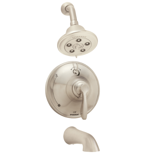 SPEAKMAN SM-10430-P-BN Shower And Tub Combination, With Diverter Valve | CE2AHN