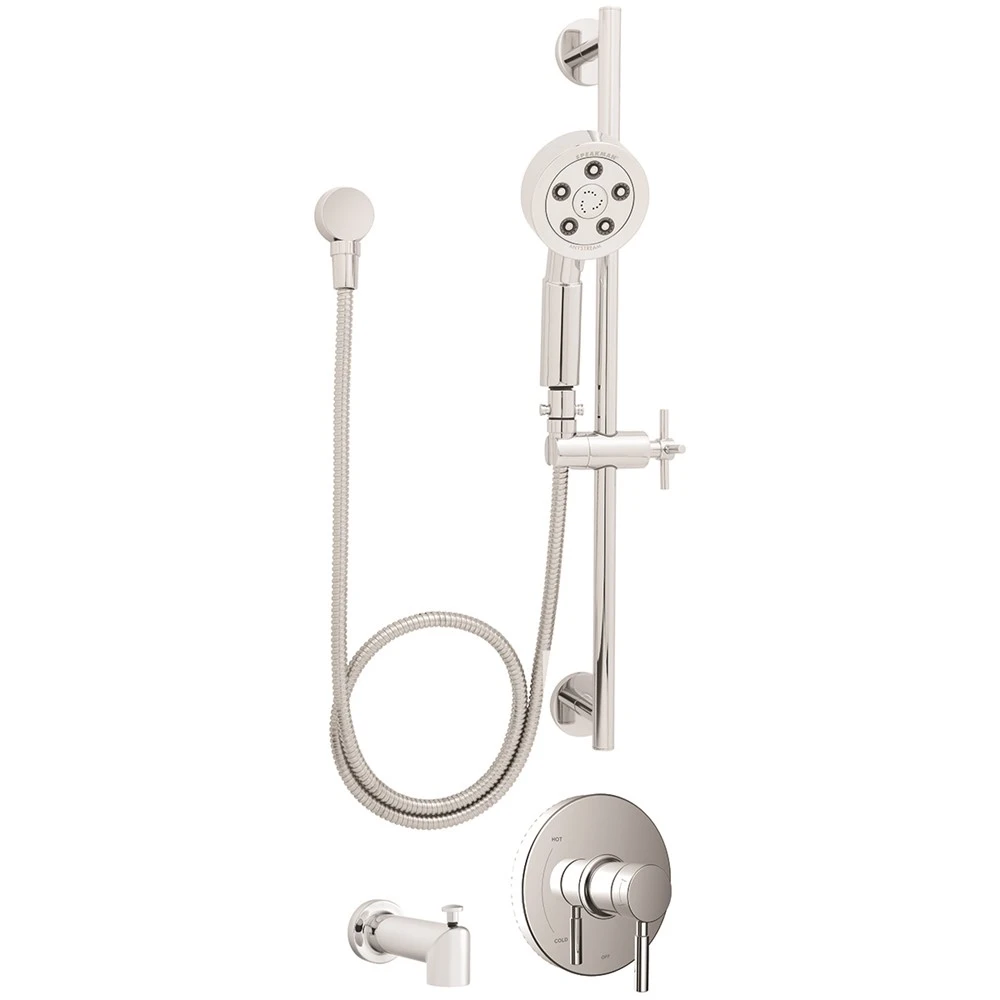 SPEAKMAN SLV-1050-E2 Trim, Shower And Tub Package, No Valve, Polished Chrome Finish, 2.0 Gpm | DZ2KKQ