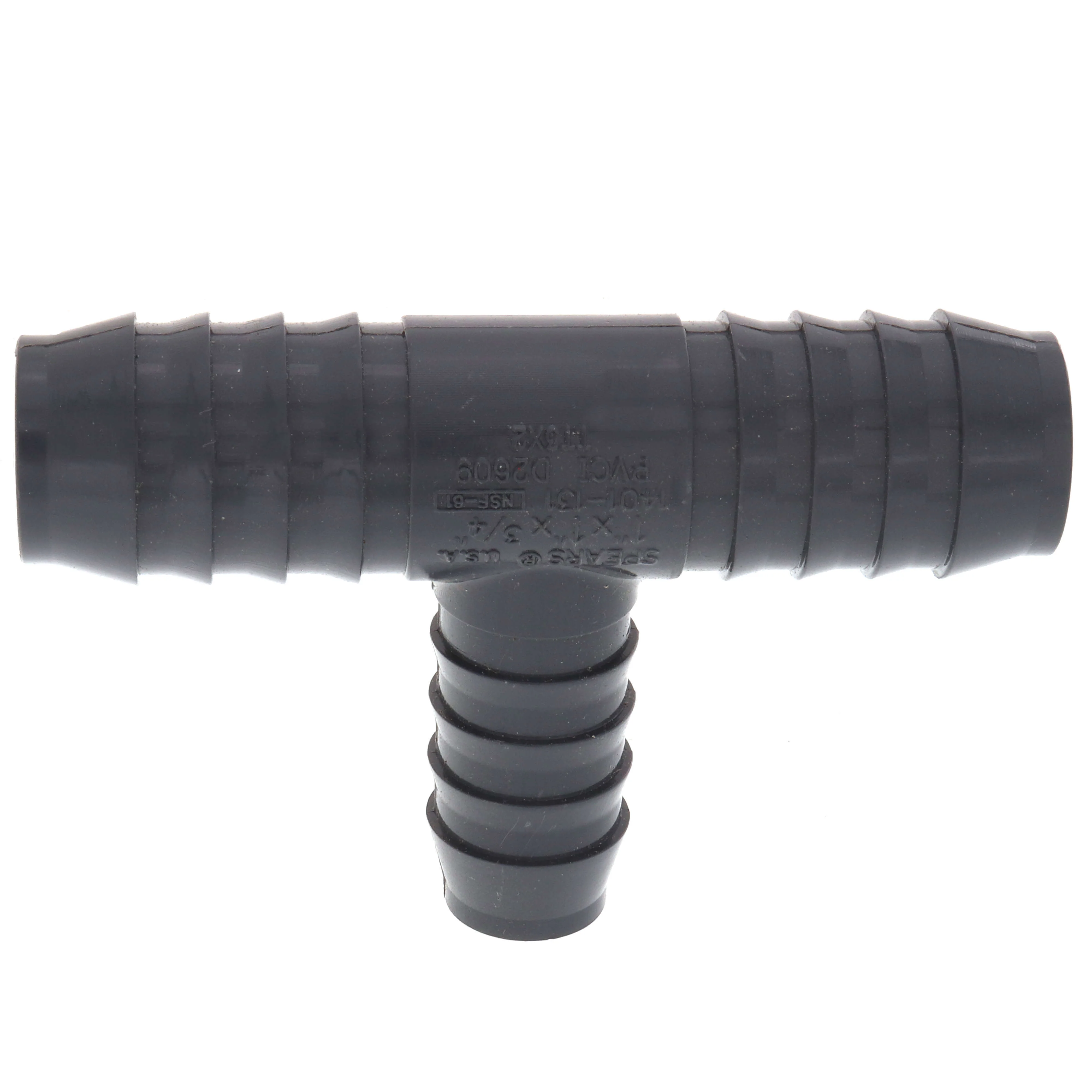 SPEARS VALVES 1401-131 Reducer Tee, Insert x Insert x Insert, 1 x 3/4 Inch Size, PVC | BU7KHL