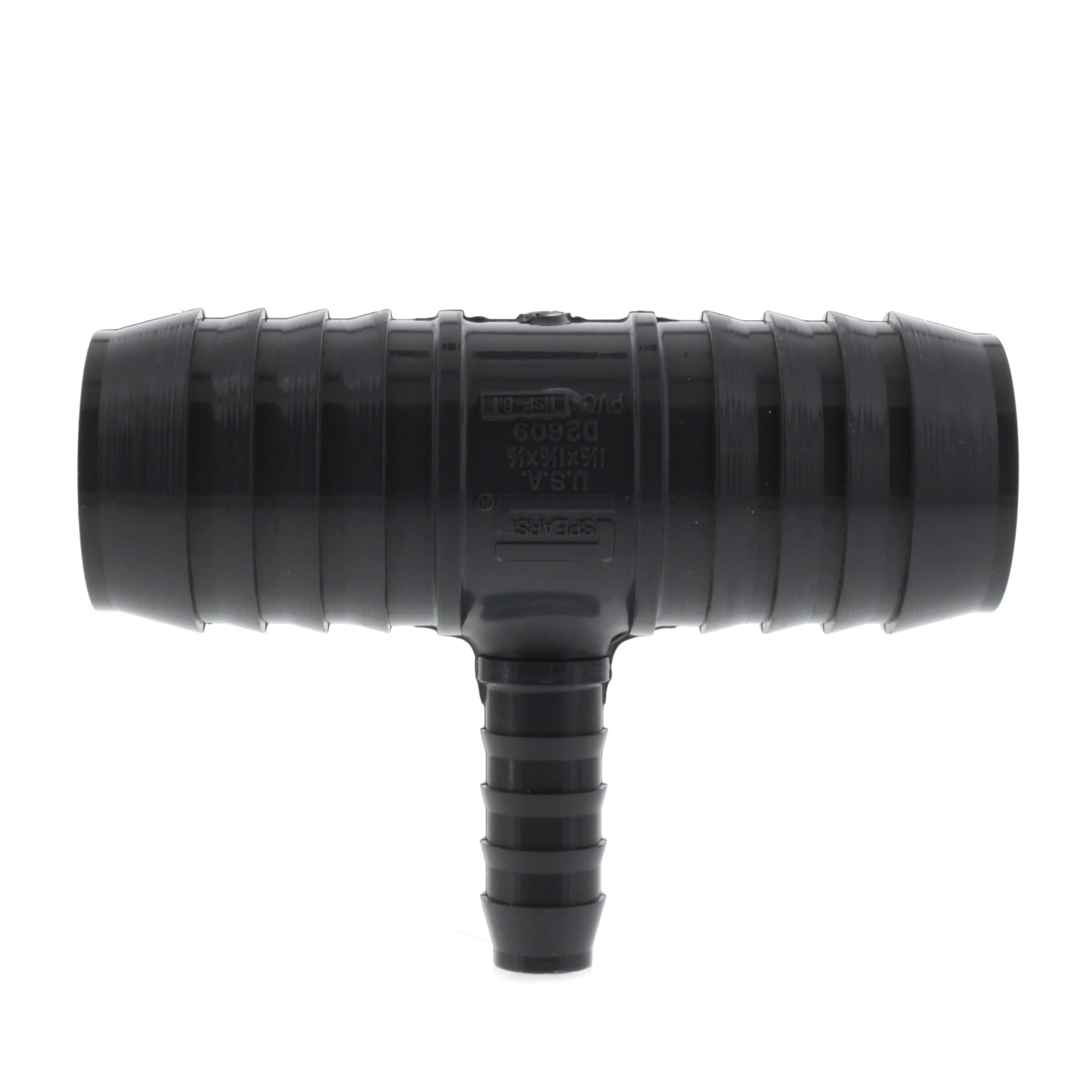 SPEARS VALVES 1401-209 Reducer Tee, Insert x Insert x Insert, 1-1/2 x 1/2 Inch Size, PVC | BU7PGW