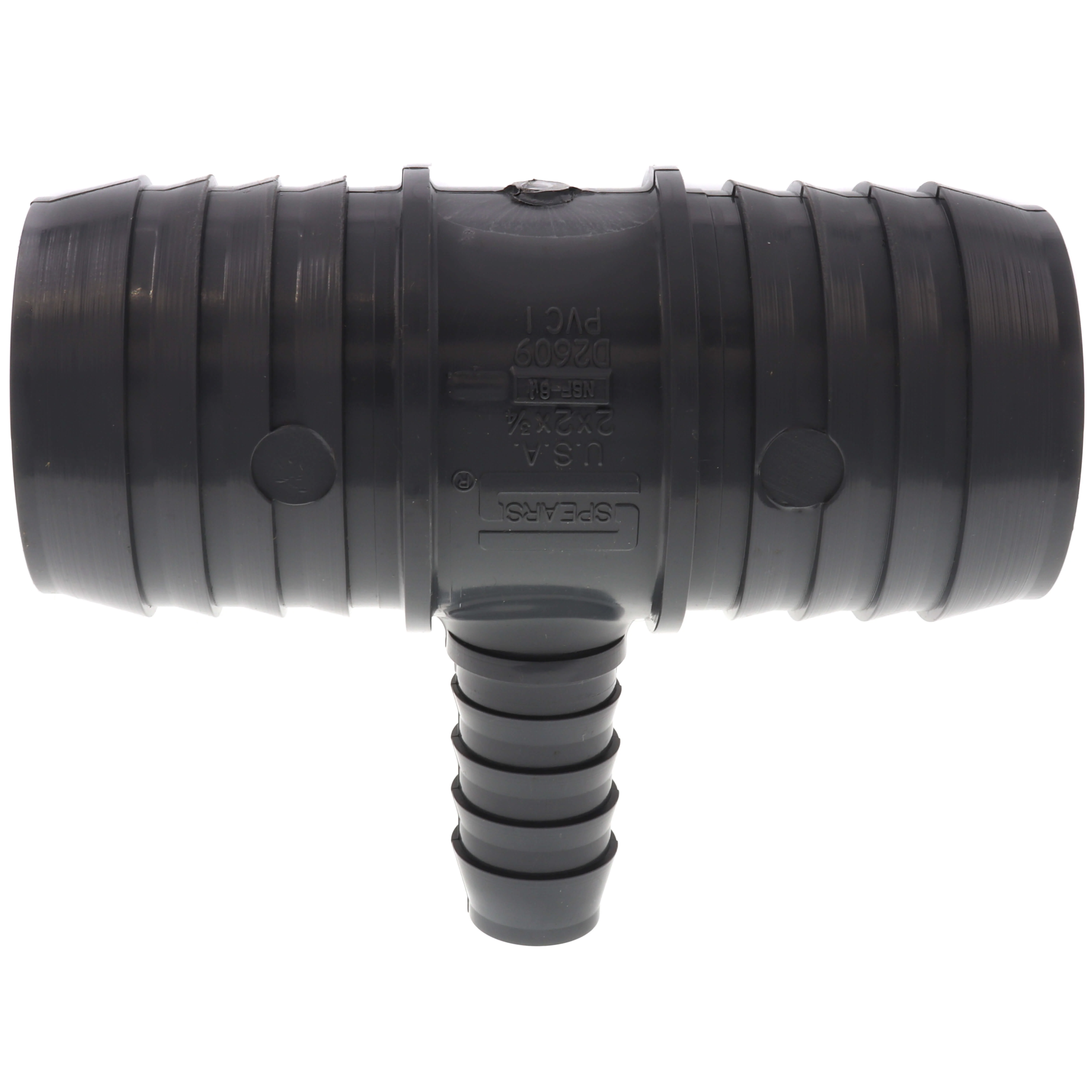 SPEARS VALVES 1401-248 Reducer Insert Tee, Insert x Insert x Insert, 2 x 3/4 Inch Size, PVC | BU7PHA
