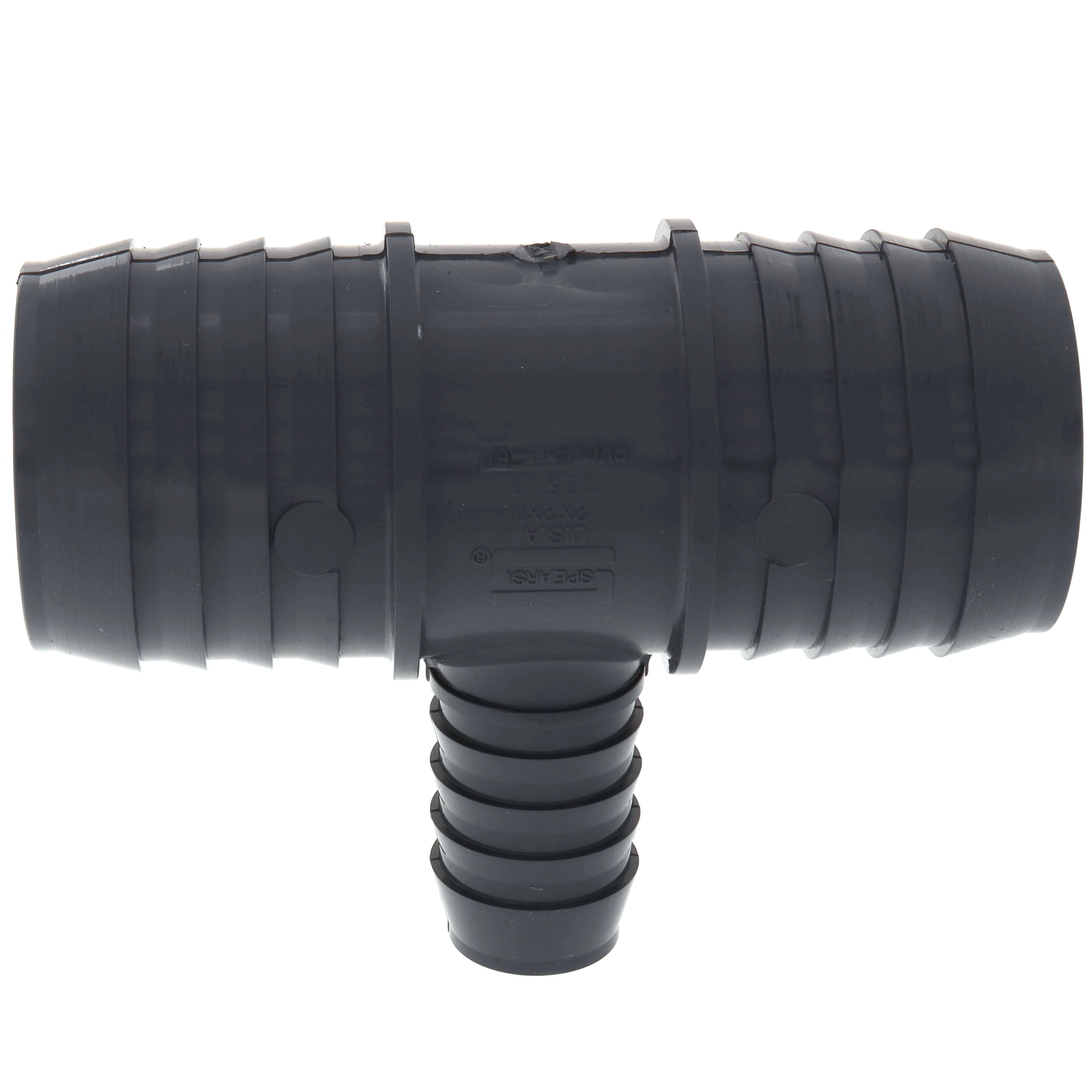 SPEARS VALVES 1401-249 Reducer Insert Tee, Insert x Insert x Insert, 2 x 1 Inch Size, PVC | BU7PHG