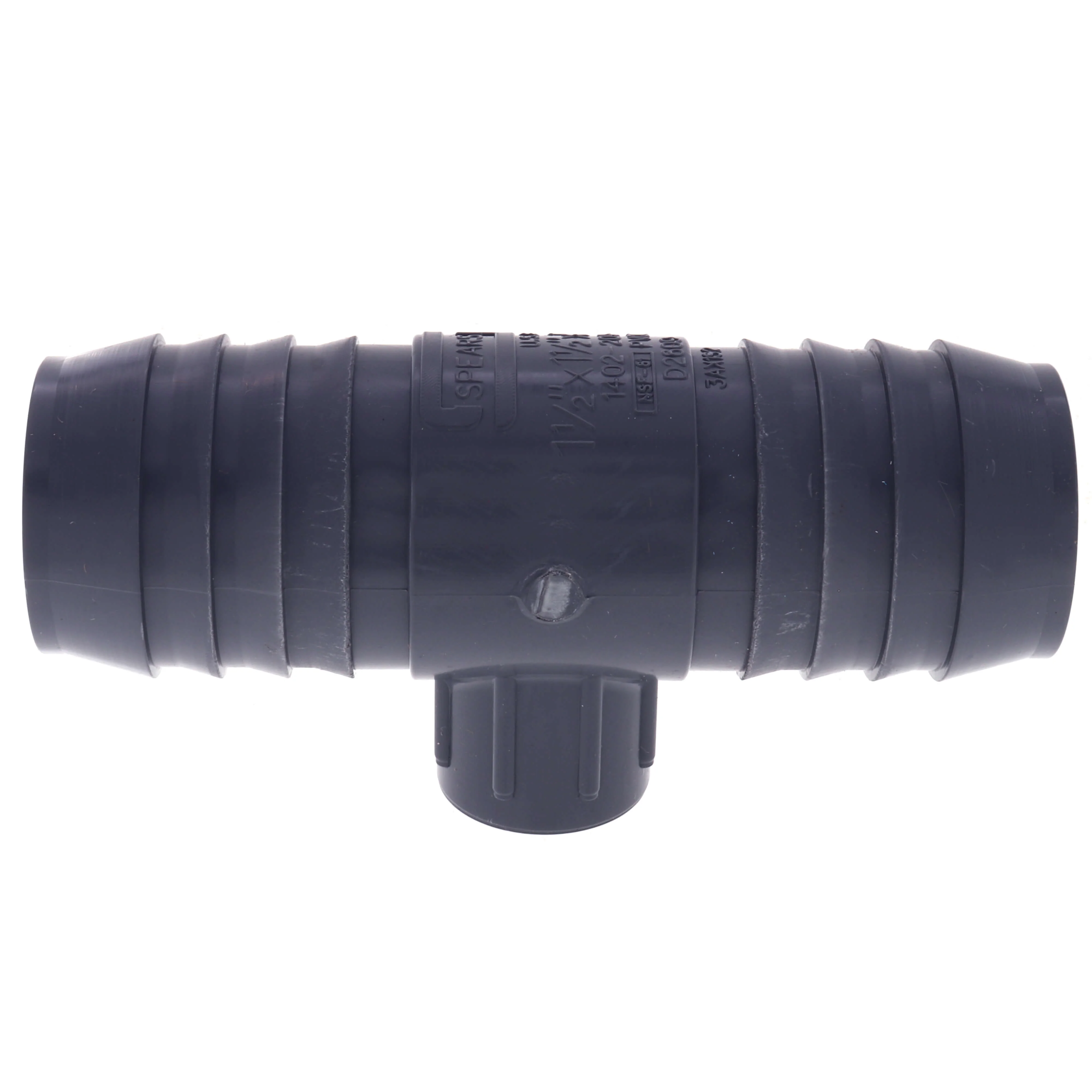 SPEARS VALVES 1402-209 Reducer Insert Tee, Insert x FPT, 1-1/2 x 1/2 Size, PVC | BU7PJK