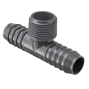 SPEARS VALVES 1403-005BC Insert Tee, Insert x MPT, 1/2 Size, PVC | BU7PKJ