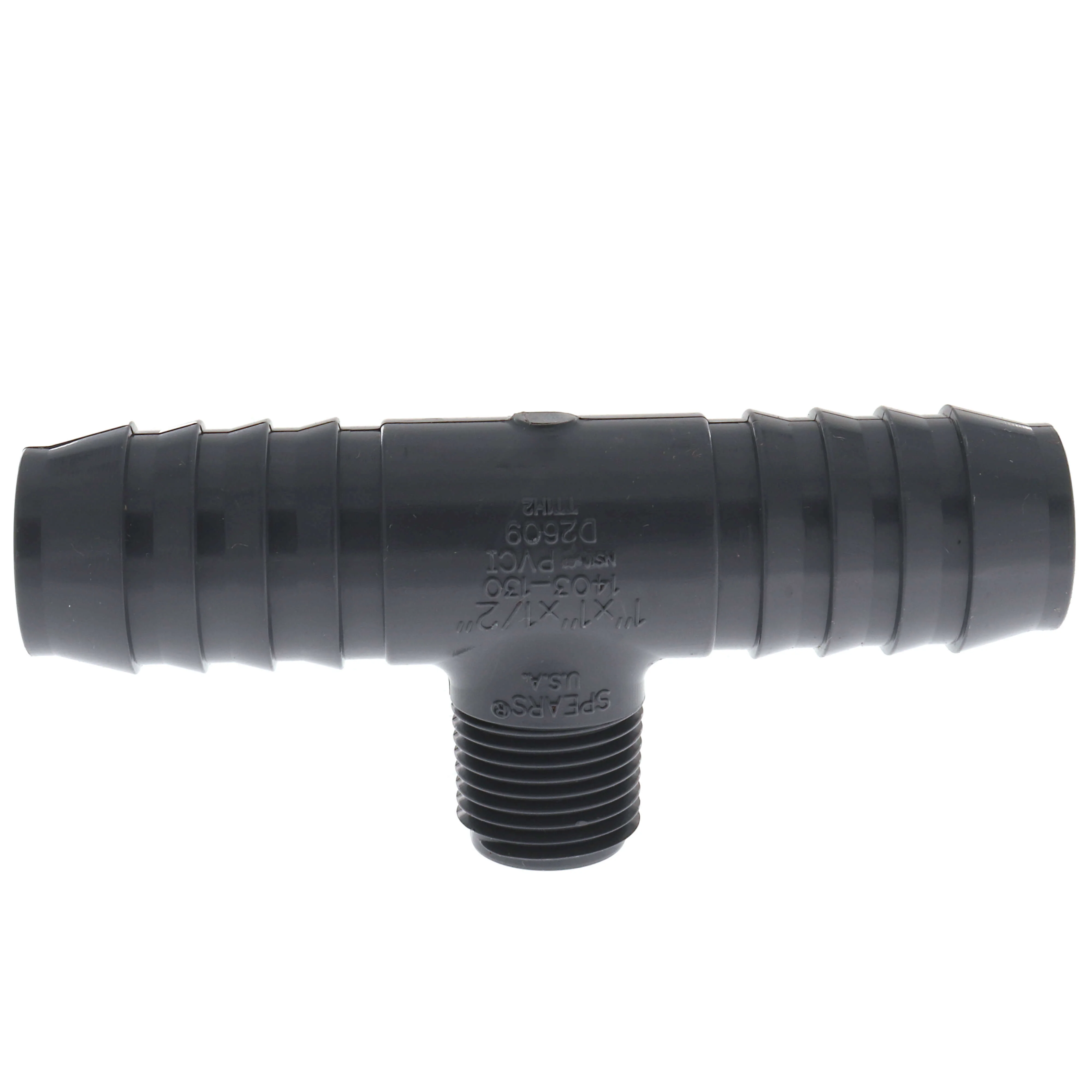 SPEARS VALVES 1403-130 Reducer Insert Tee, Insert x MPT, 1 x 1 x 1/2 Size, PVC | BU7PKM