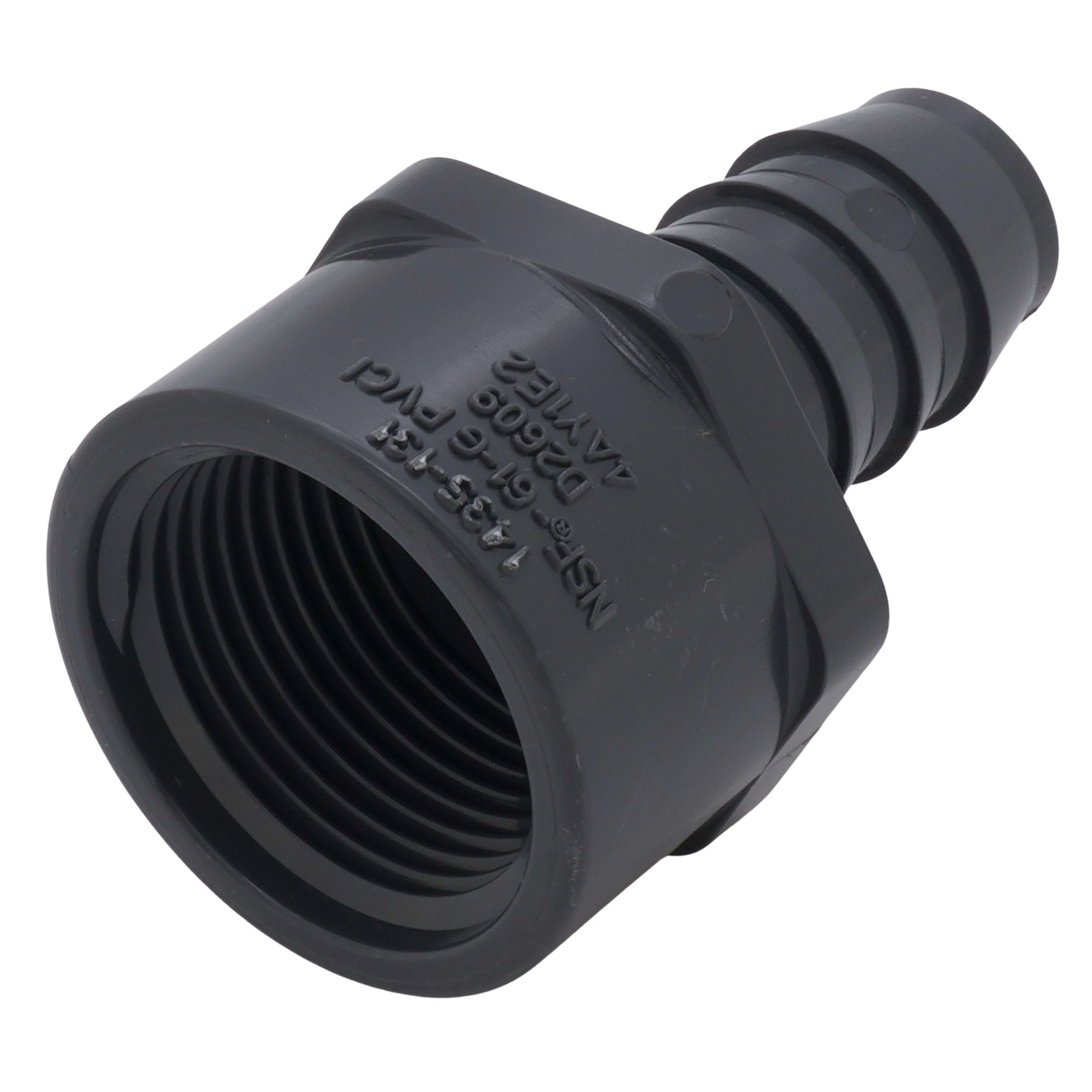 SPEARS VALVES 1435-131 Reducer Female Adapter, FPT x Insert, 1 x 3/4 Size, PVC | BU7MDE