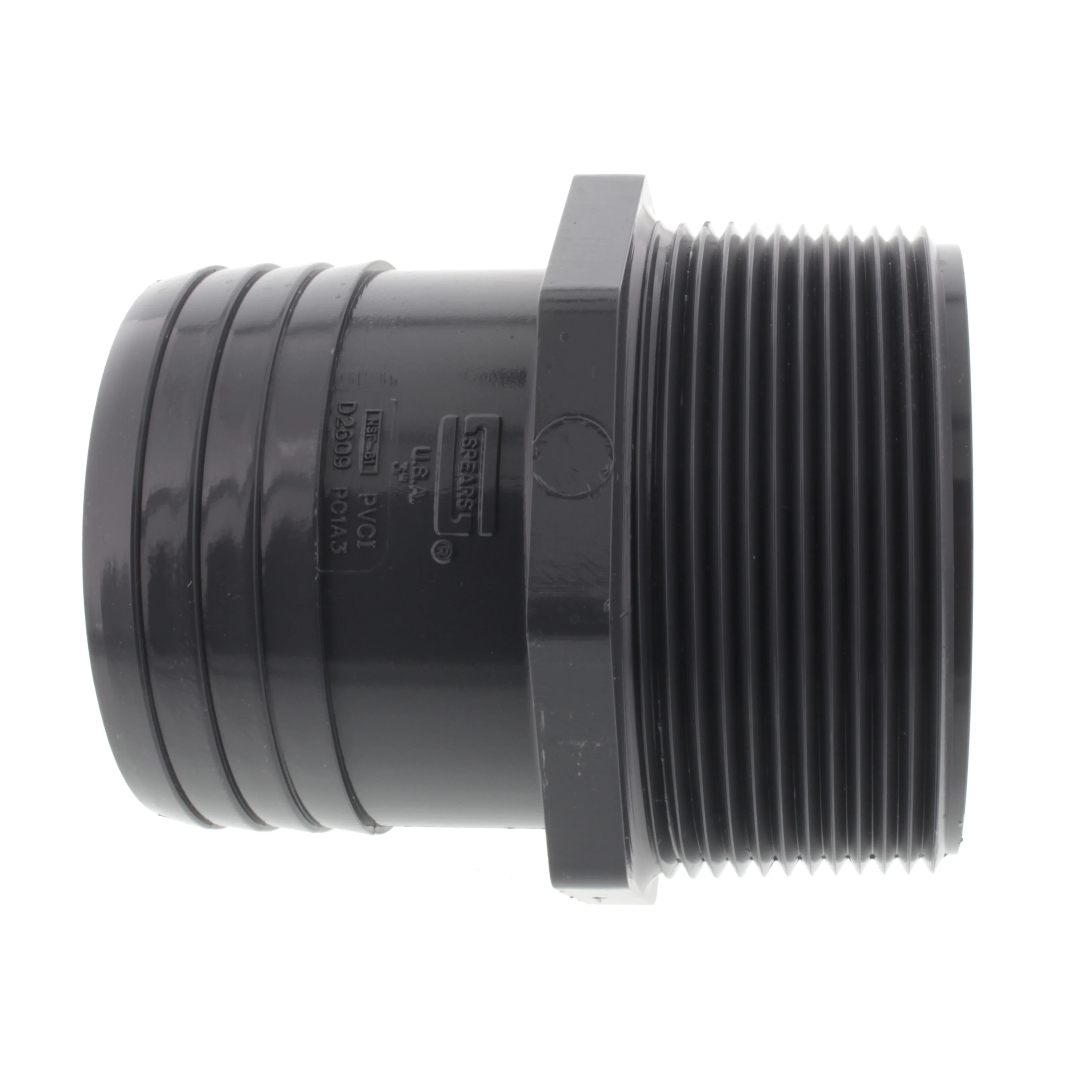 SPEARS VALVES 1436-030 Male Adapter Insert, MPT x Insert, 3 Size, PVC | BU7LNT