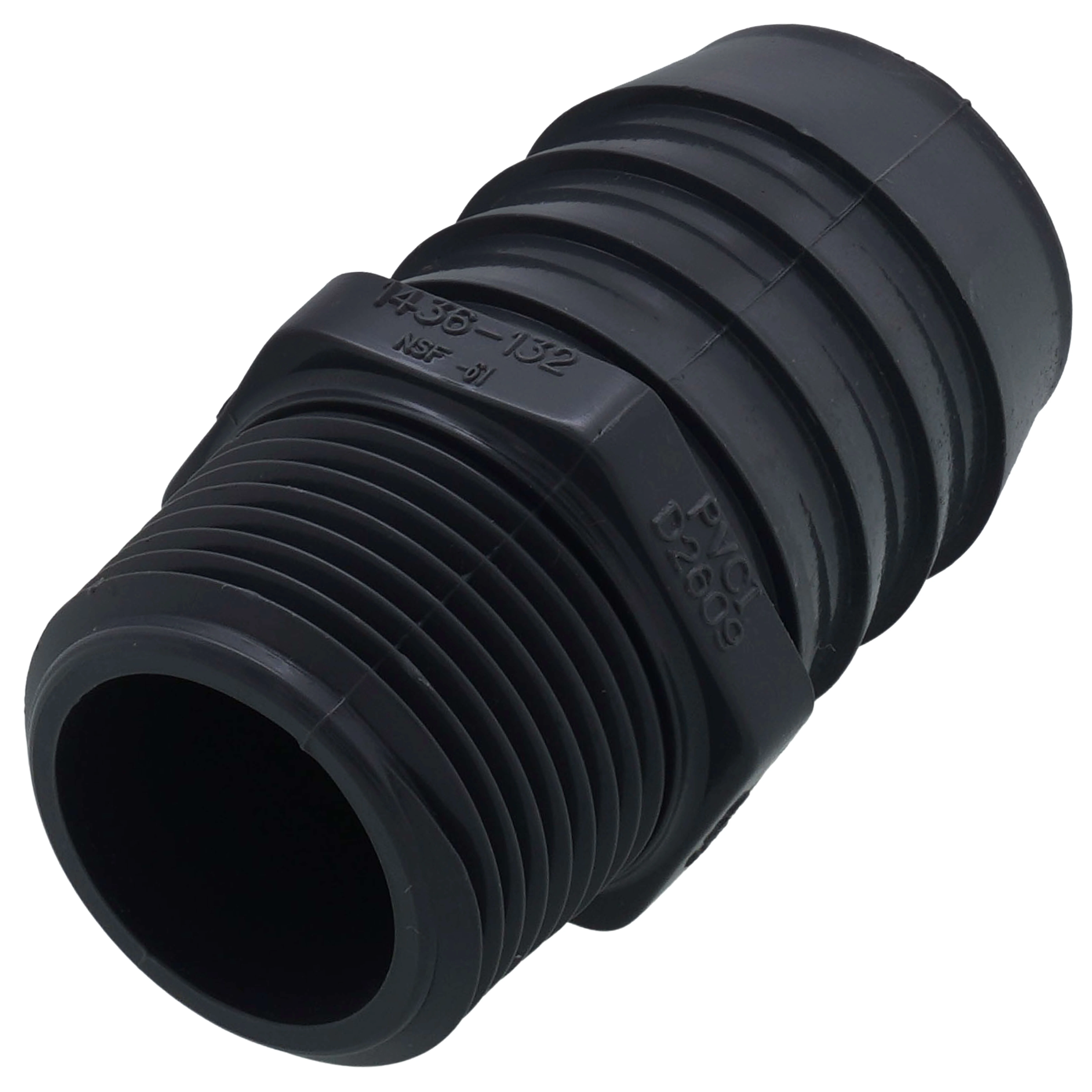 SPEARS VALVES 1436-132 Reducer Male Adapter, MPT x Insert, 1 x 1-1/4 Size, PVC | BU7HZX