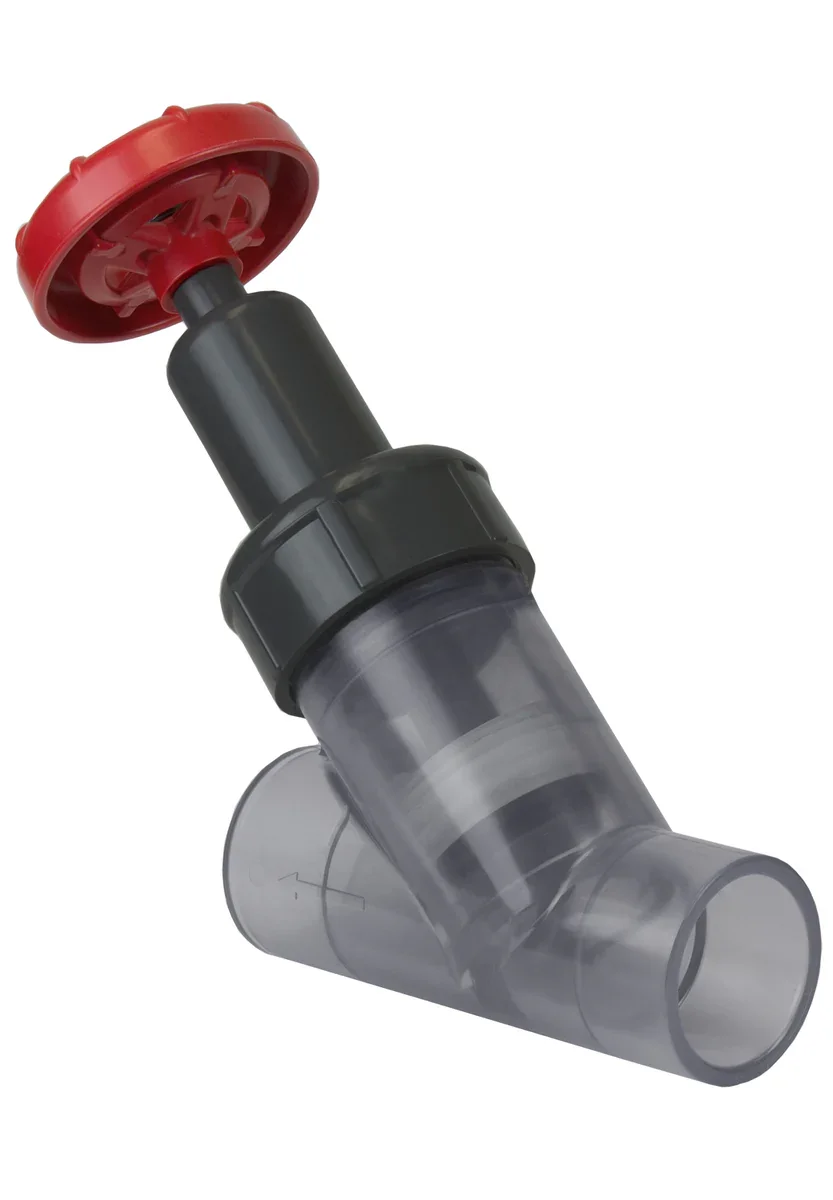 SPEARS VALVES 173B-020C Wye Pattern Valve, FPT, FKM, 2 Size, CPVC | BY6KUH