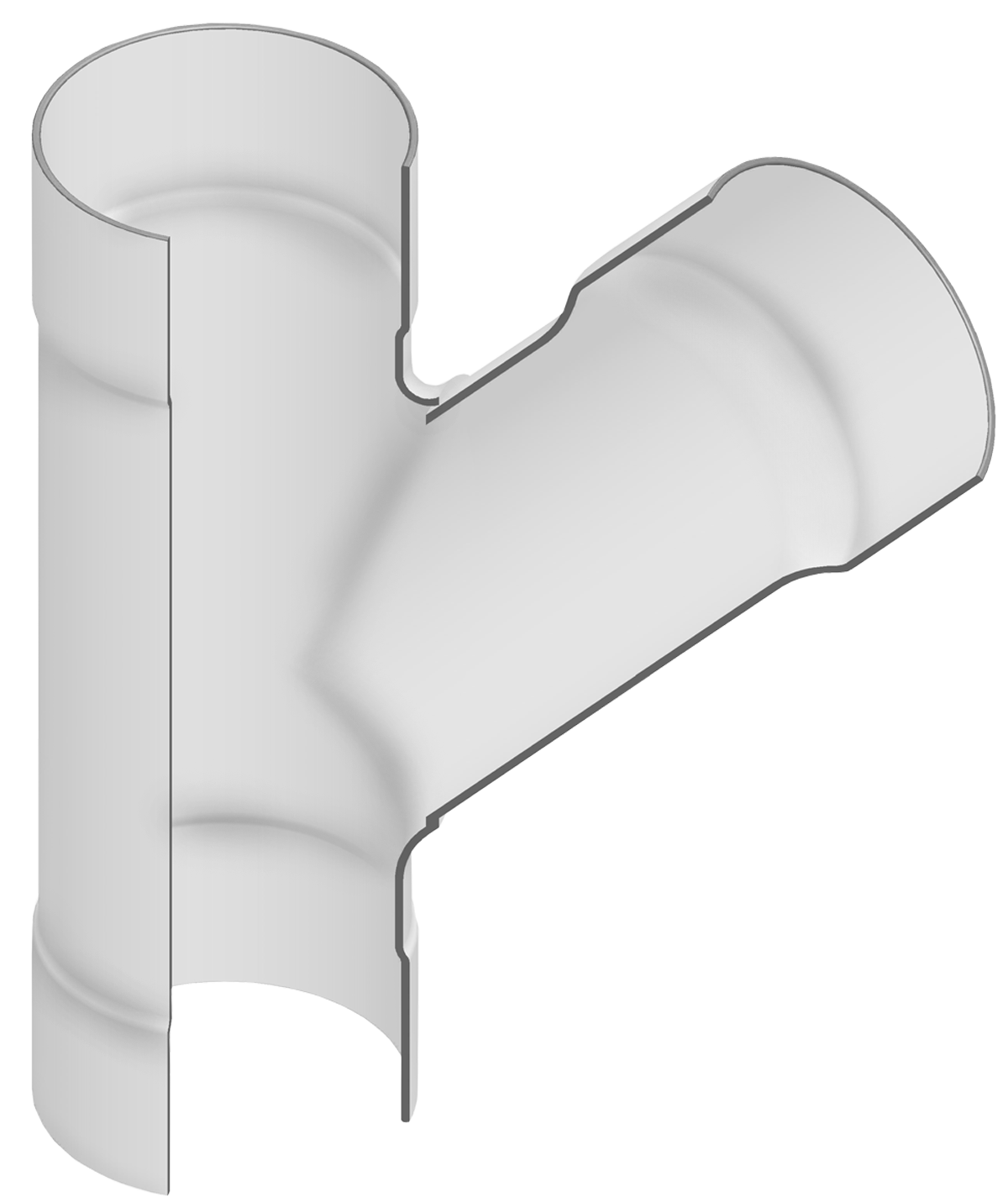 SPEARS VALVES 2975-784 Reducer Wye, Socket, 80 PSI, PIP x IPS, N.P.R., 18 x 4 Size, PVC | BU6CDK