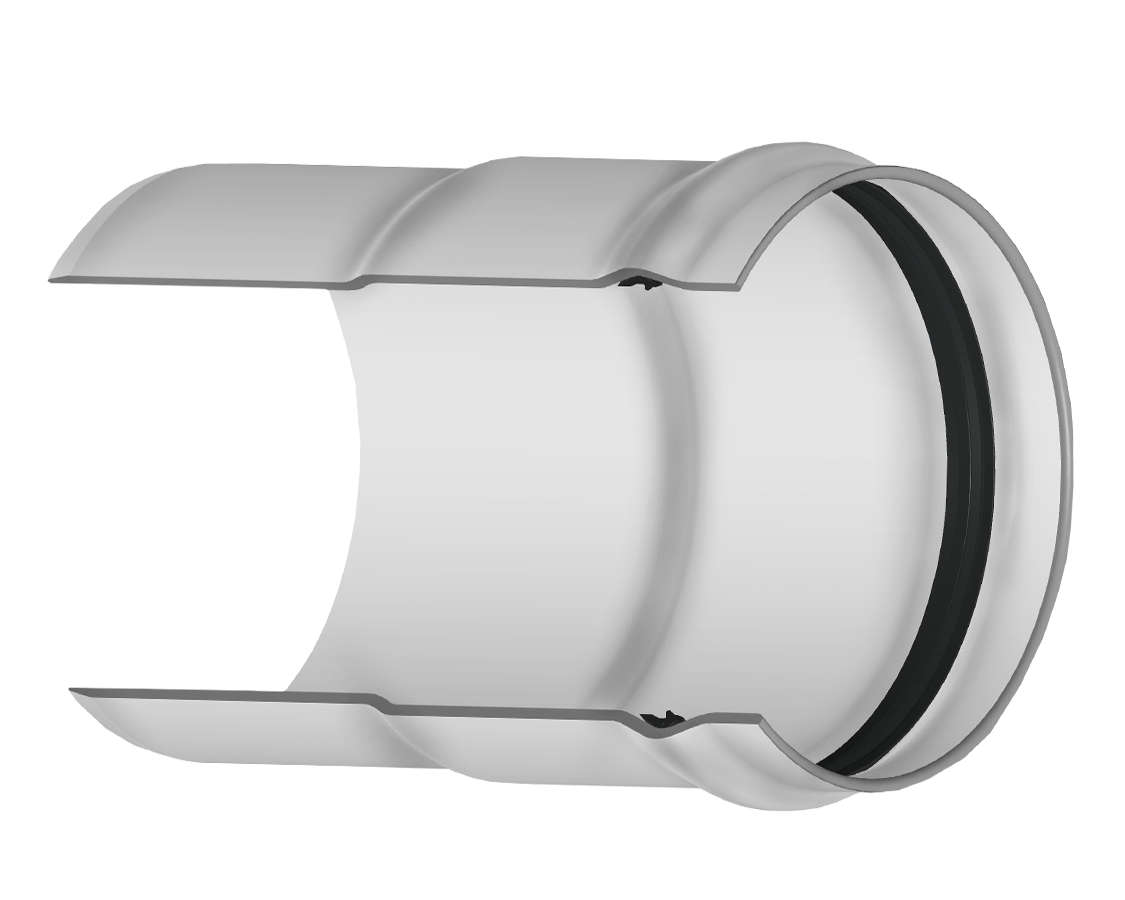 SPEARS VALVES 3329-08023P Coupling, Gasket x Spigot, 125 PSI, PIP, 8 Size, PVC | BU6GPF