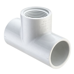 SPEARS VALVES 402-003BC Tee, Socket x FPT, Schedule 40, 3/8 Size, PVC | BU6NWQ