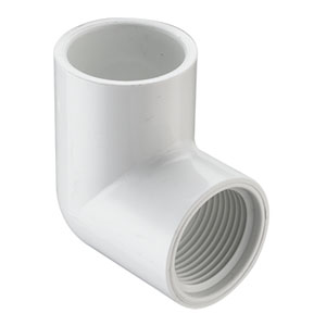 SPEARS VALVES 407-007BC Elbow, 90 Deg., Socket x FPT, Schedule 40, 3/4 Size, PVC | BU6PUK