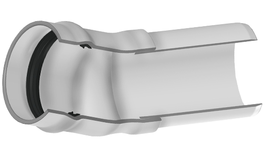 SPEARS VALVES 320-100428 Elbow, 22-1/2 Deg., Gasket x Spigot, Class 100, 10 Size, PVC | BU6ENC