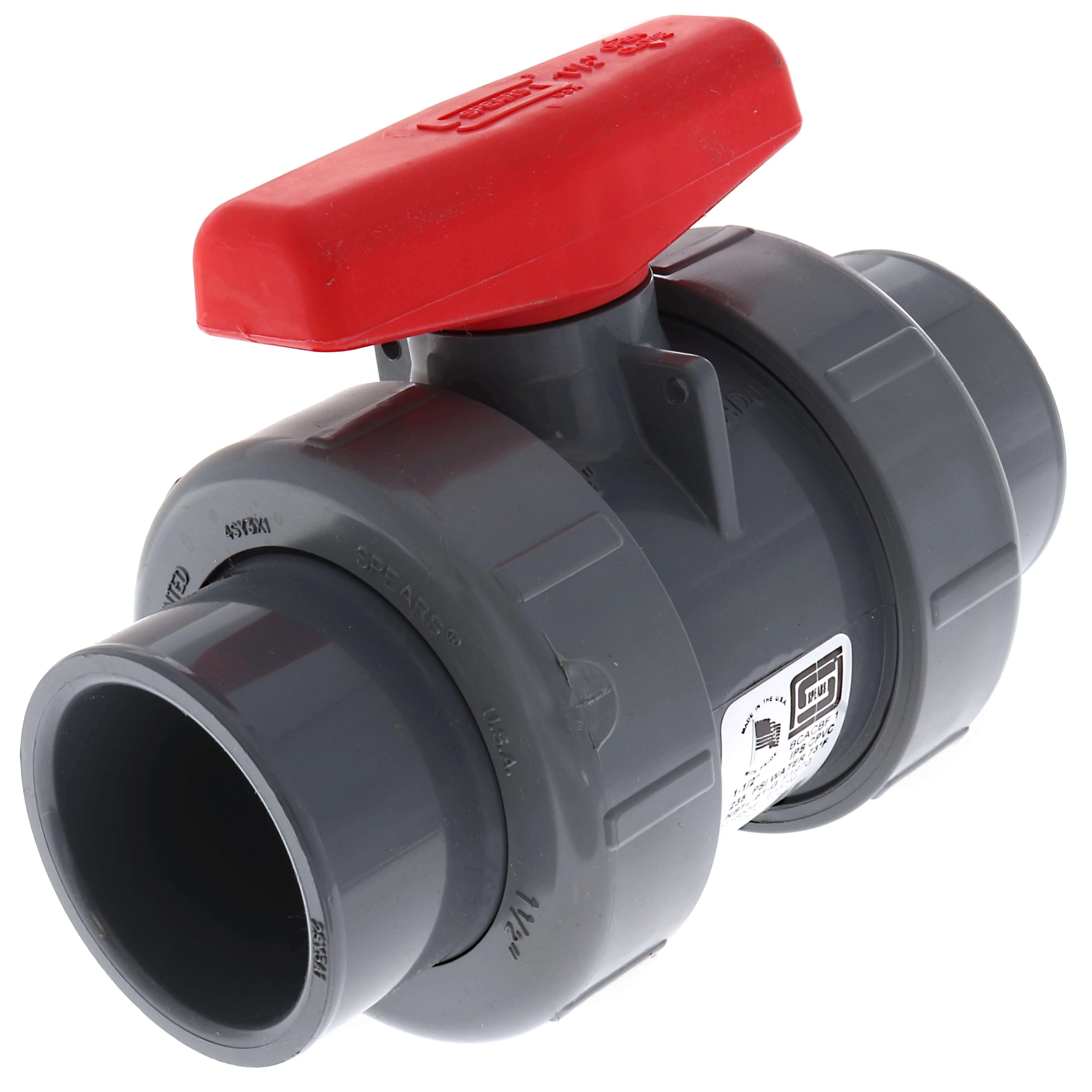 SPEARS VALVES 3629-015C Standard Ball Valve, Socket/FPT, EPDM, 1-1/2 Size, CPVC | CC9LQZ