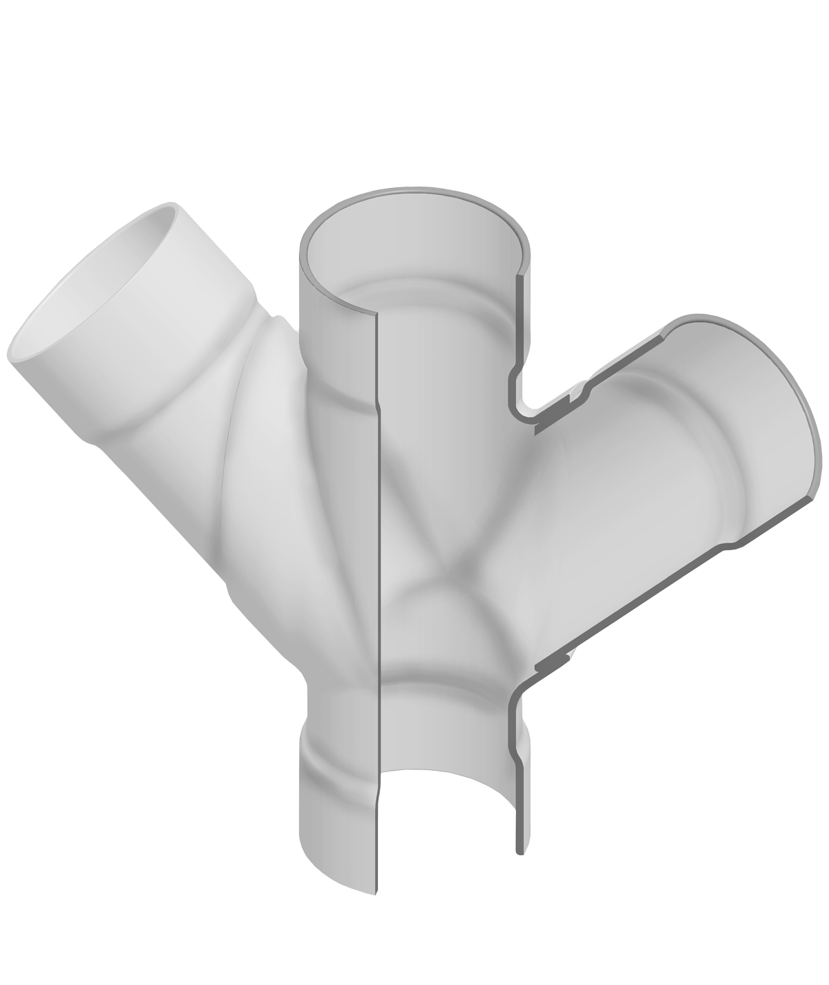 SPEARS VALVES 3776-753 Reducer Double Wye, Socket, Schedule 40, N.P.R., 16 x 3 Size, PVC | BU6KCA