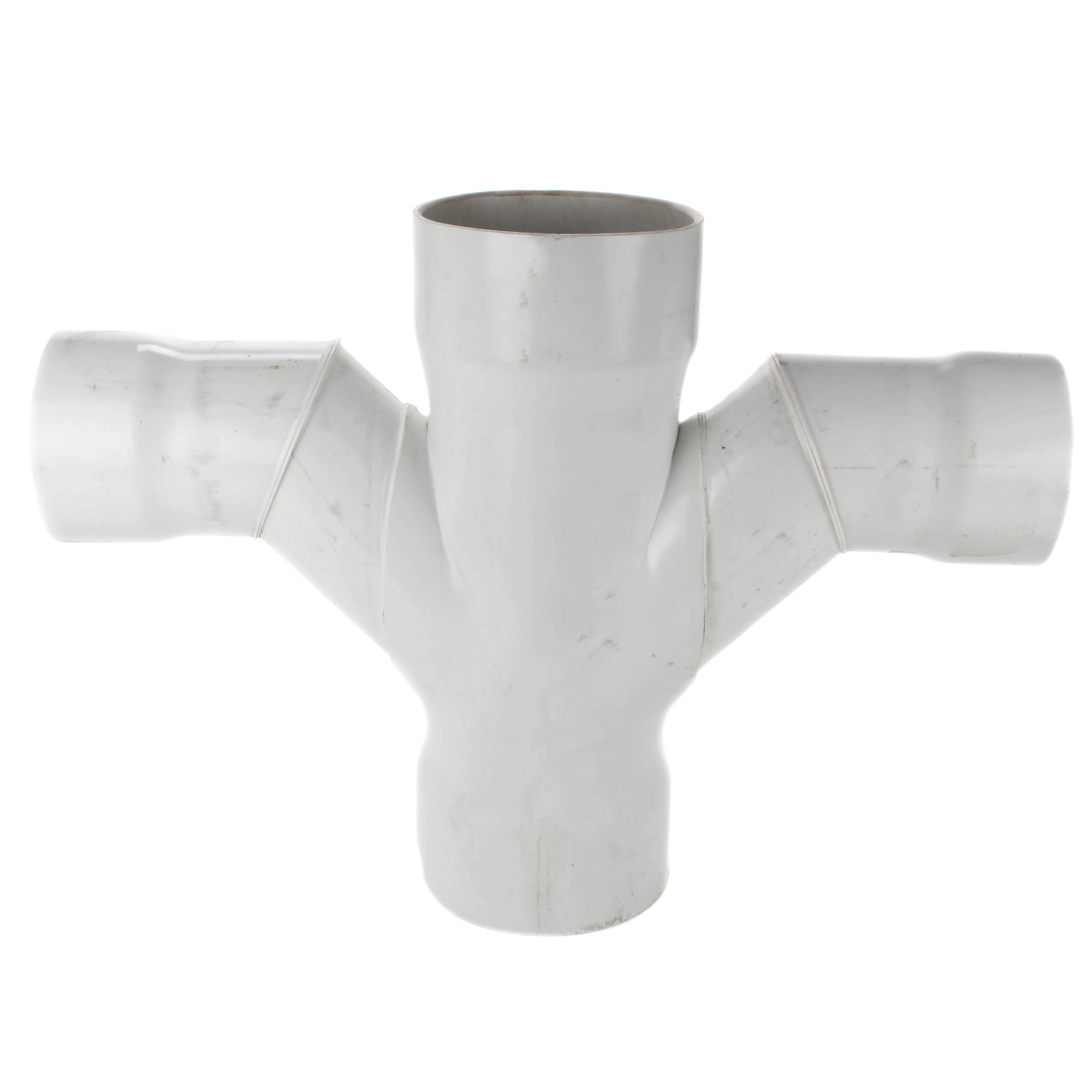 SPEARS VALVES 3791-585 Reducer Double Sanitary Tee, Socket, Schedule 40, N.P.R., 8 x 6 Size, PVC | BU6KMP