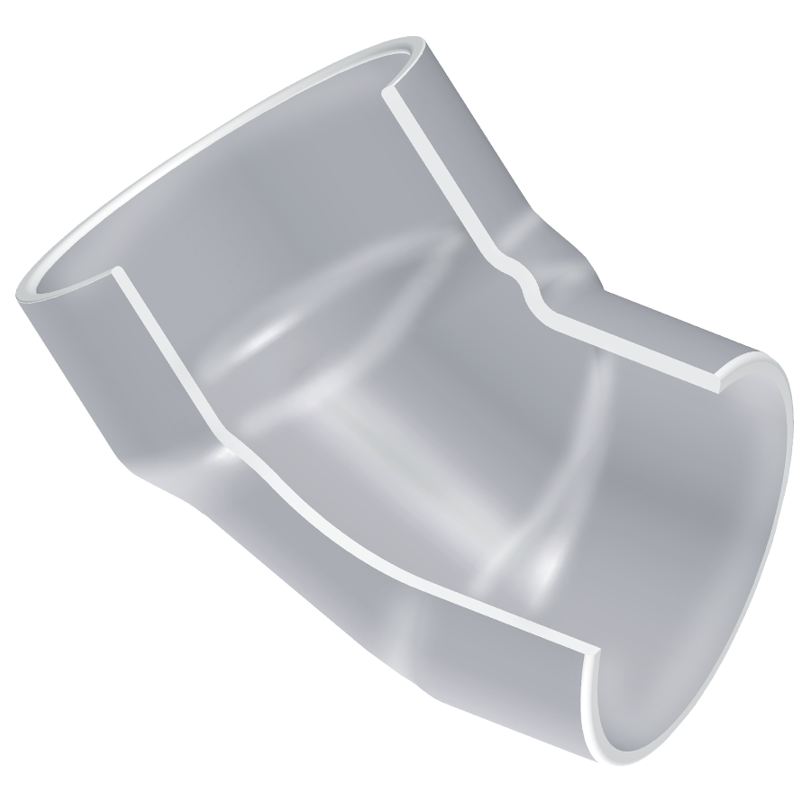 SPEARS VALVES 3927-080C Street Elbow, 45 Deg., Spigot x Socket, Schedule 80, 8 Size, CPVC | BU6LGH