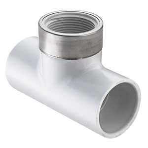 SPEARS VALVES 402-012SR Special Reinforced Tee, Socket x FPT, Schedule 40, 1-1/4 Size, PVC | BU6NZJ
