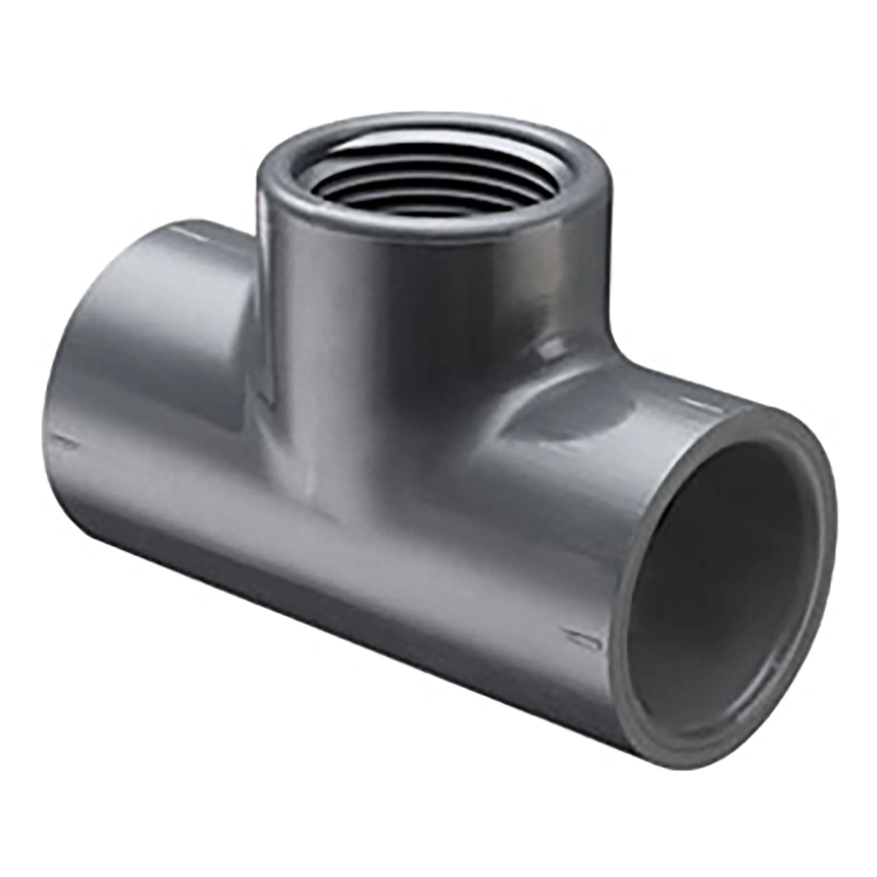 SPEARS VALVES 402-010G Tee, Socket x FPT, Schedule 40, 1 Size, PVC, Gray | BU6NZD